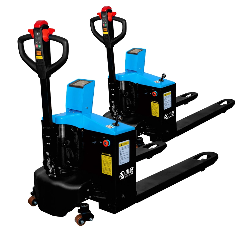 Warehouse Pallet Truck with Scale with PU/Nylon Wheels