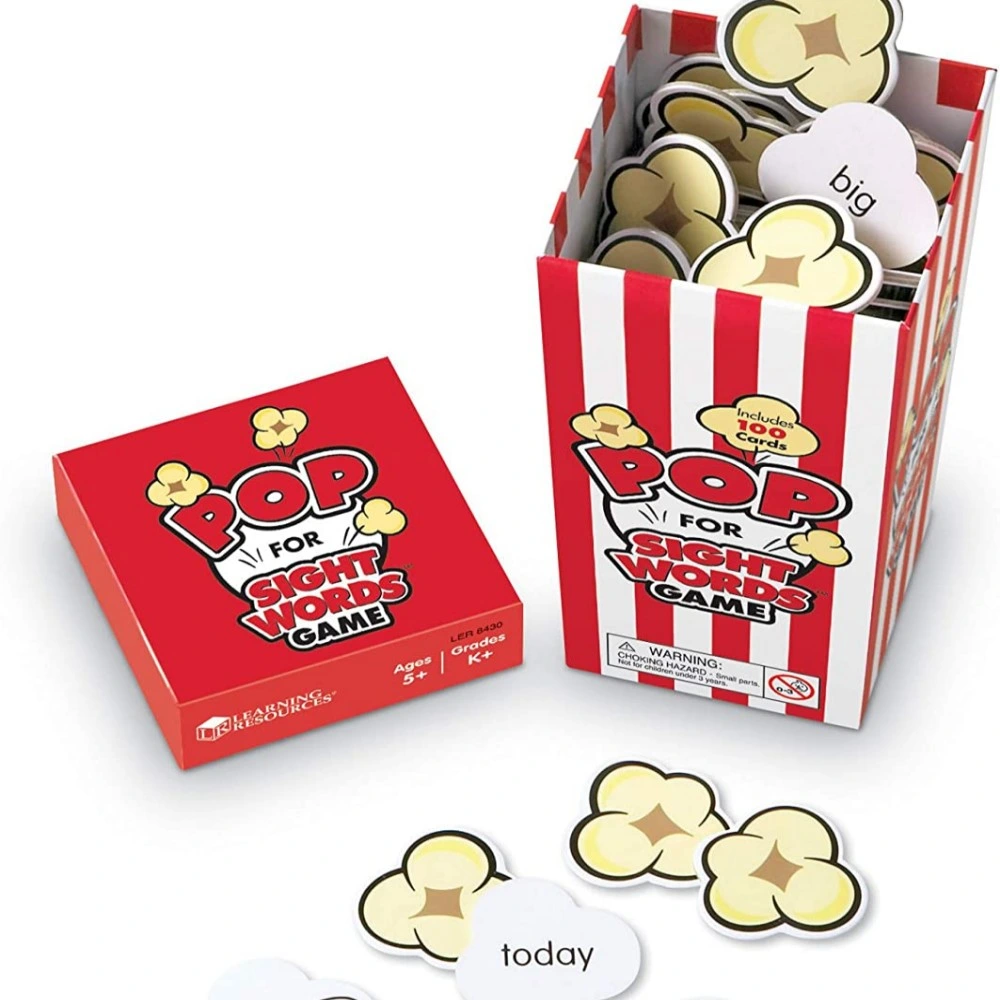 Popcorn Shape Game Card with Box