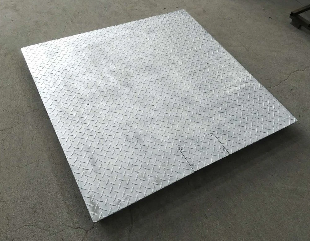 Báscula de suelo de banco electrónica de plataforma de pesaje galvanizada