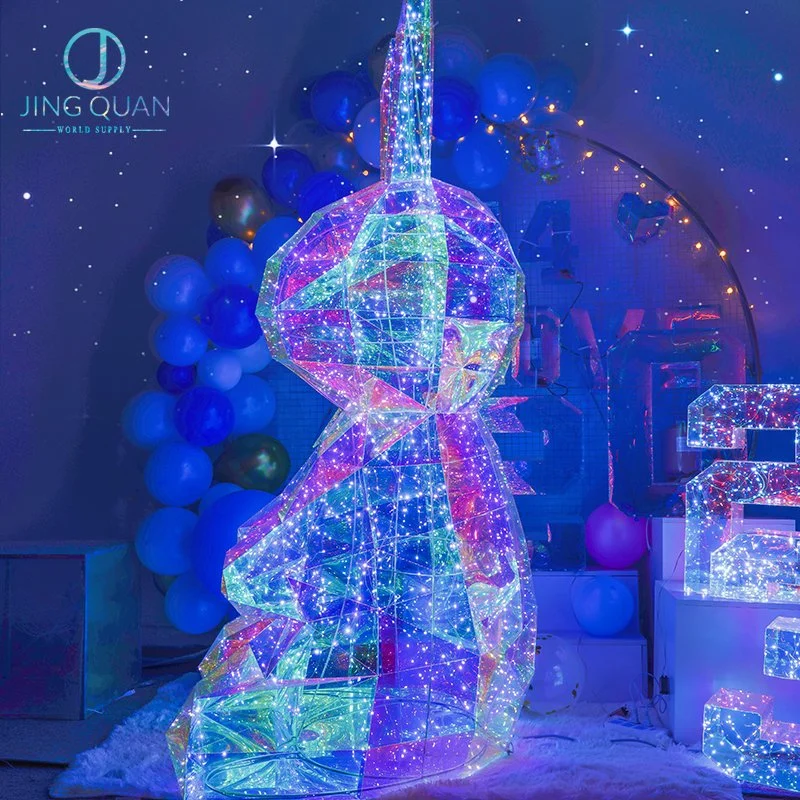 Huge Rabbit LED Gifts Festive Wedding Decorative Party Night Light Birthday Gifts Easter Valentine's Day Christmas Ornaments