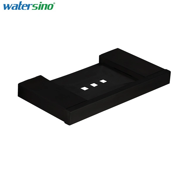 Accesorios de baño moderno en negro mate Jabonera estantería