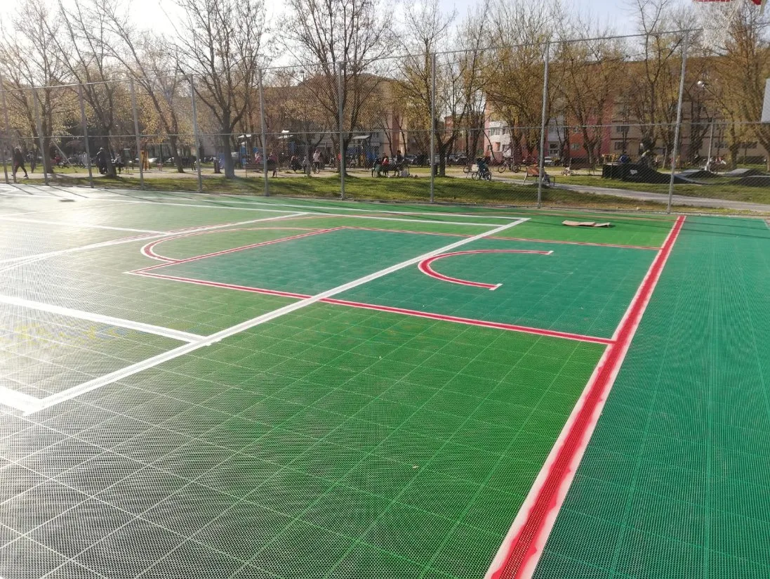 China Futsal Multi-Sports Strength Grate Modular Suspended Court Outdoor Plastic Sports Tiles Flooring