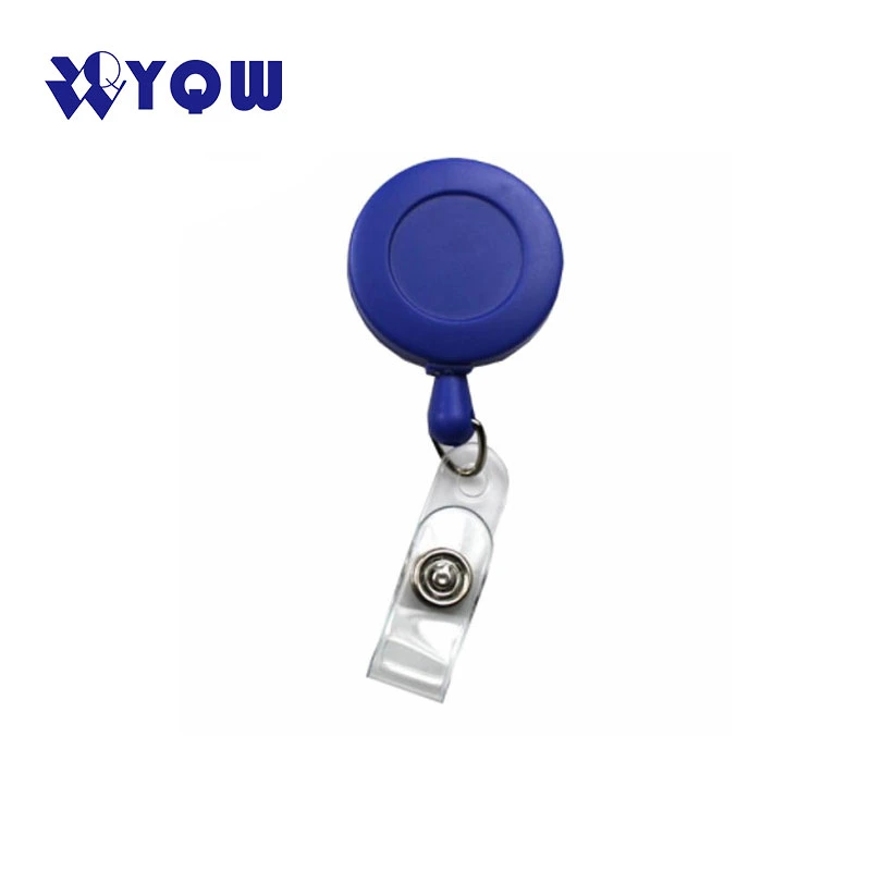 Customized Yoyo ID Card Holder Retractable/ ID Badge Holder with Epoxy Logo Retractable Plastic