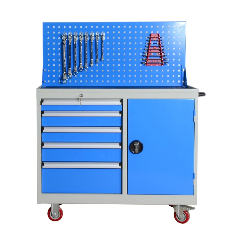 Working Station for Industrial Usage with Wooden Table Tool Cabinet