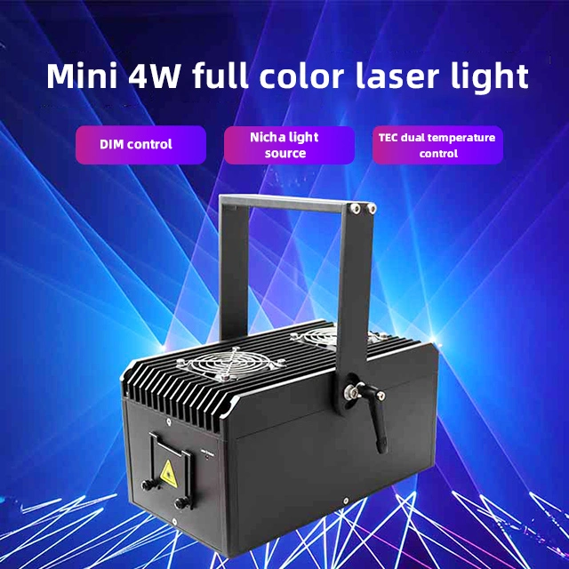 Nova fase de venda a quente disco de 4 W Mini versão RGB Laser Luz