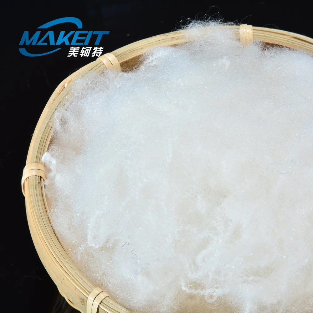 15D 100% Pet Materials White Polyester Staple Fiber Made in China