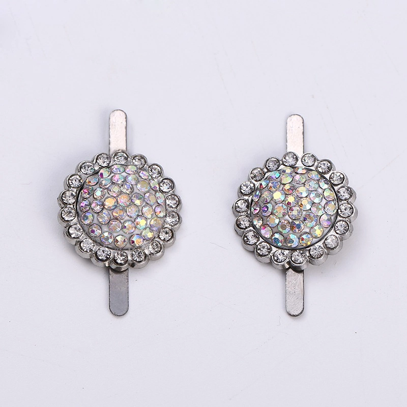Wholesale Jewelry Decoration Rhinestone Shoe Ornament with Clips for Shoes