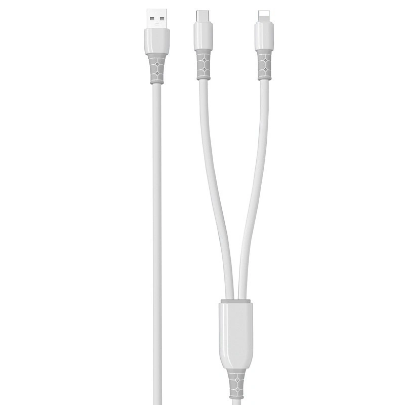 Od5.0 Extra Thick Fast Charging Cable, New 2 in 1 Liquid Silicone Data Cable Type C Charger Cable