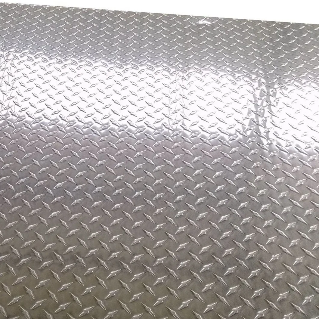 Aluminum Chequered Plate 1050 1060 1100 3003 Aluminum Checker Plate Diamond Sheet