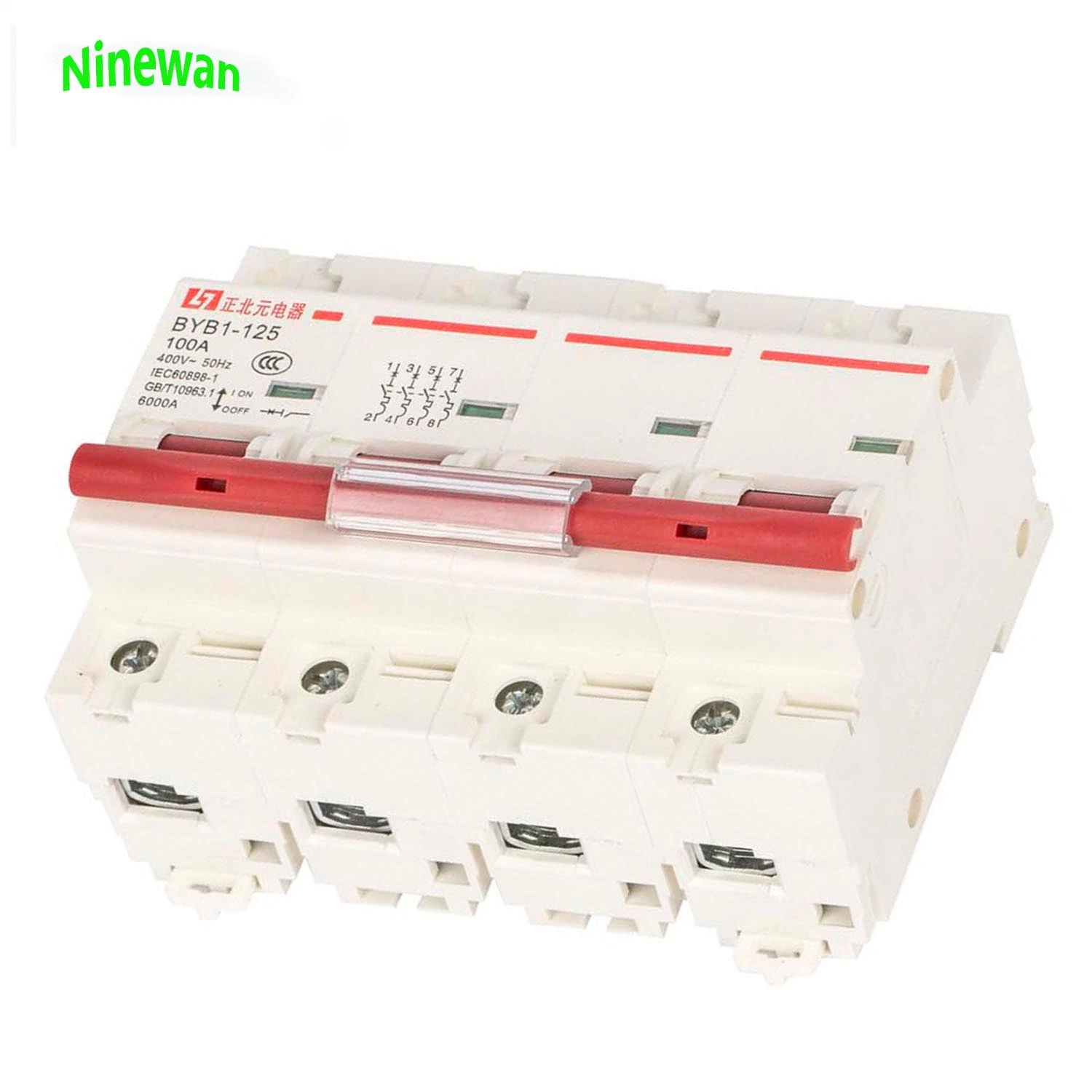 BYB-125 4p 6ka Rated Current Reach 100A Miniature Circuit Breaker with CCC Certificate