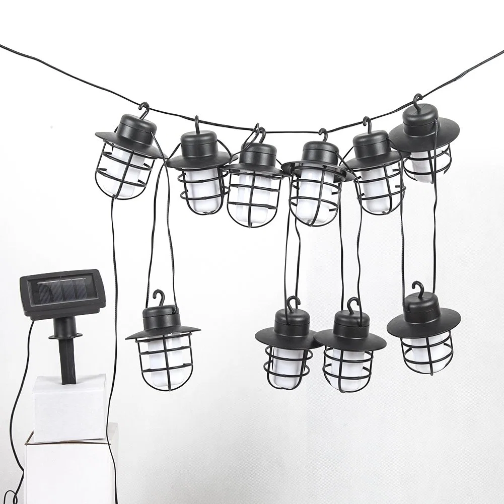 Yichen Solar Rechargeable Plastic LED Lantern String Warm Light