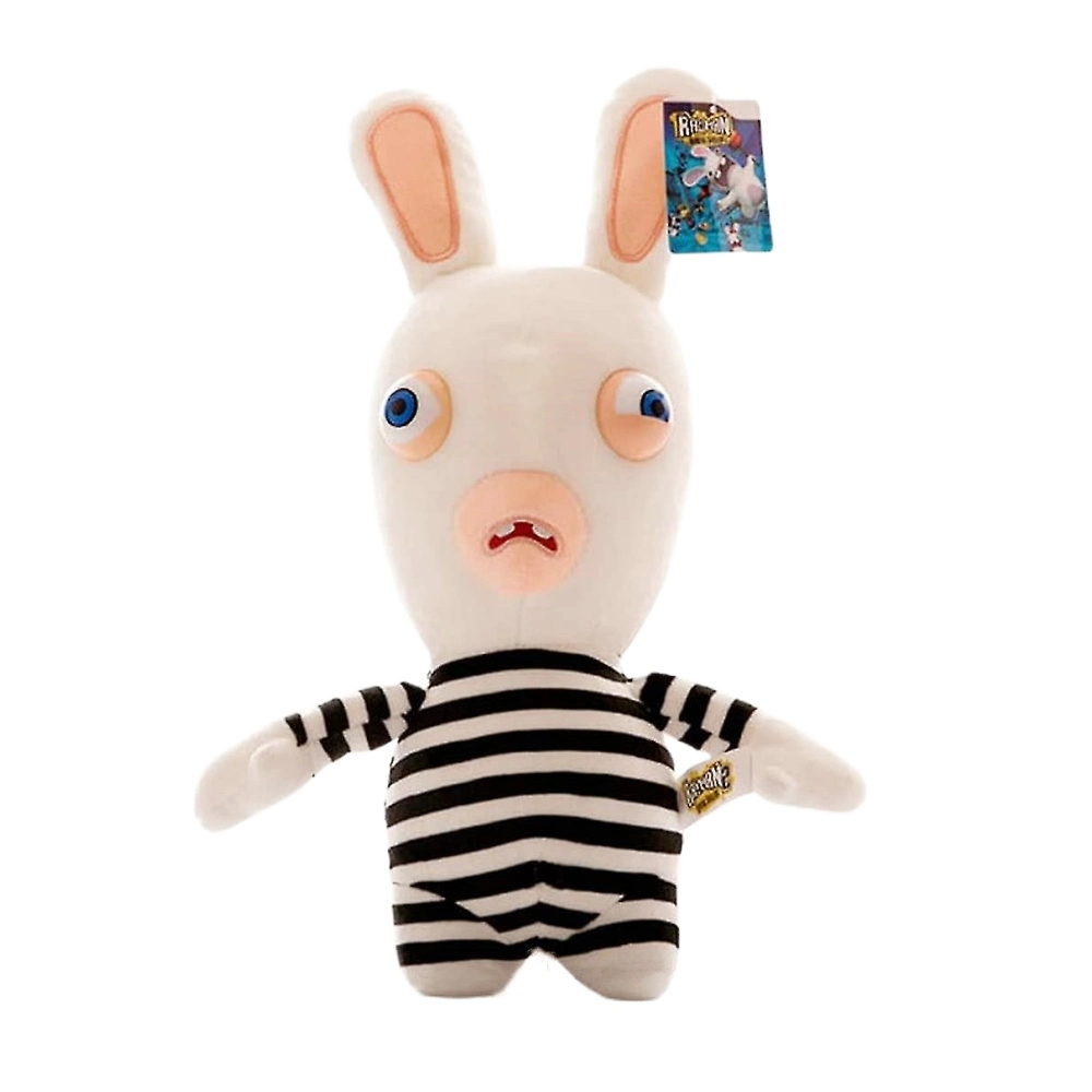 Rabbids Animal avec Chapeau et T-Shirt Peluches Douces et Rembourrées