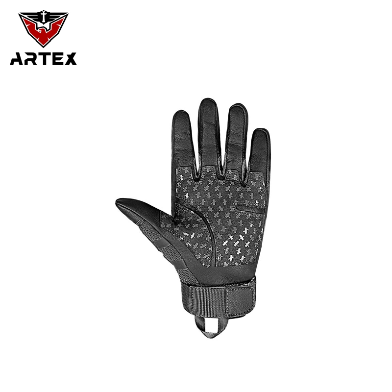 Custom Wholesale/Supplier Leather Racing Gloves Carbon Fiber Non-Slip Protective Gloves