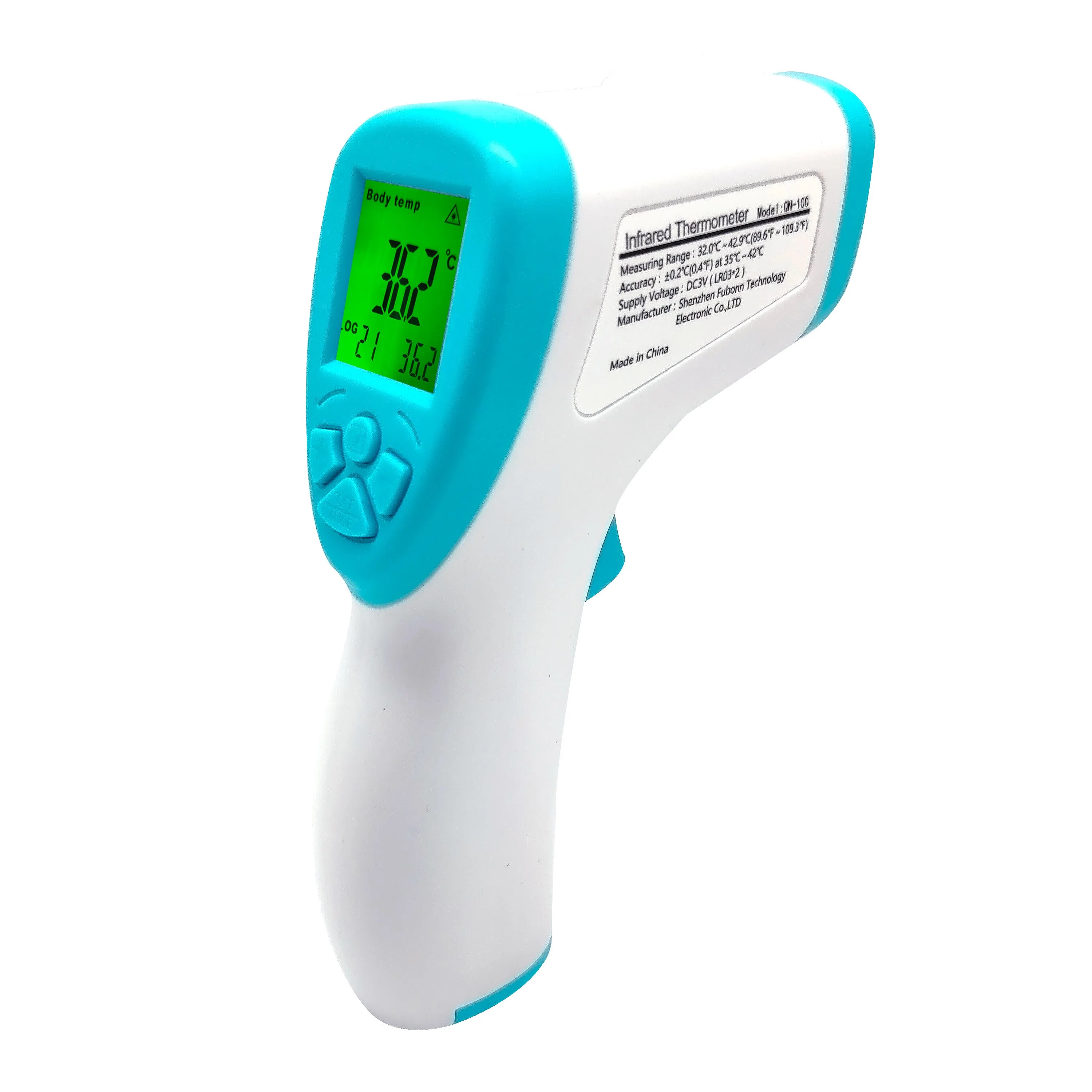 Medizinischer Karosserien-nicht Kontakt-Stirn-Thermometer LCD-Digital