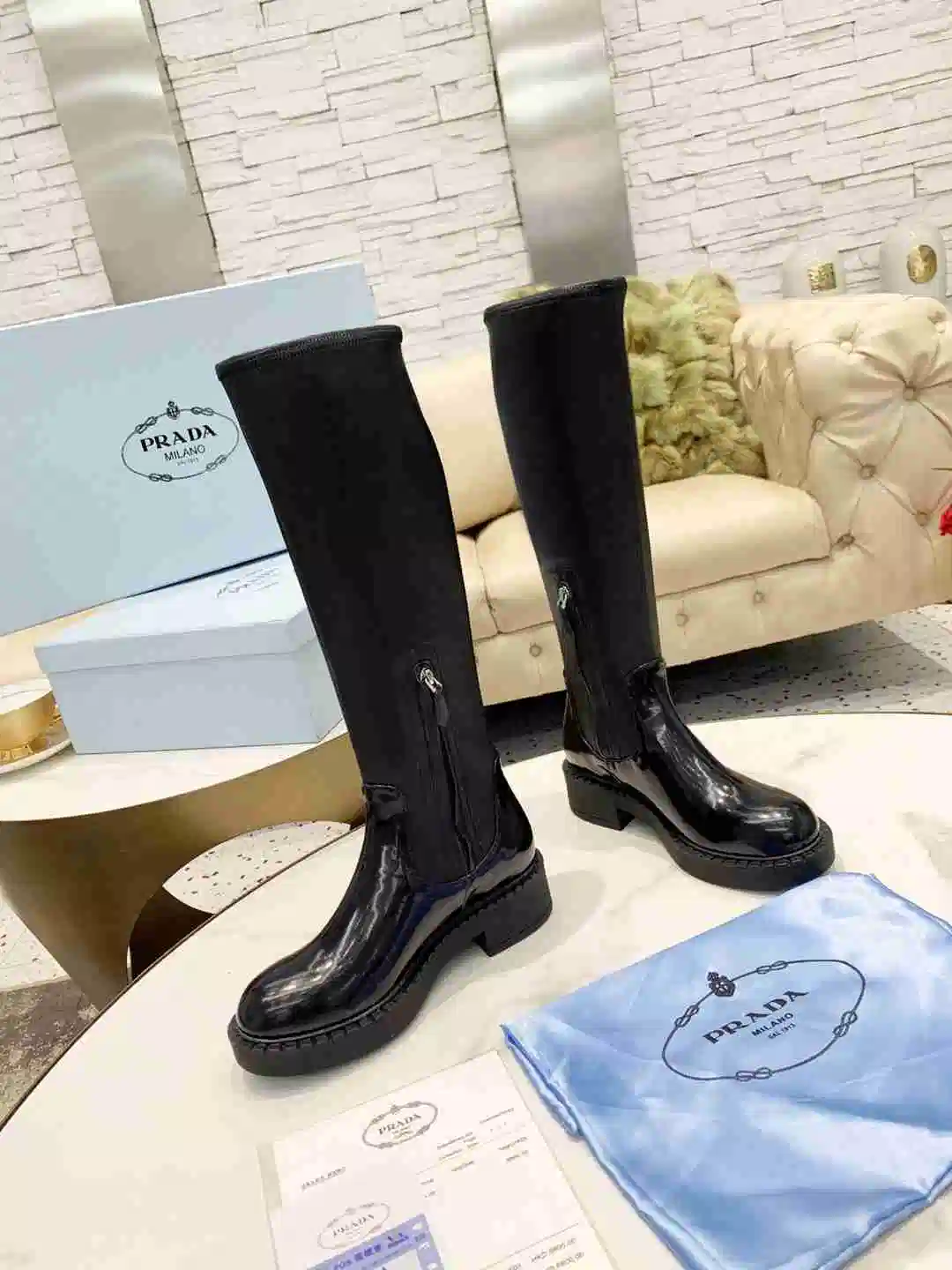 Fashion Women's Boots High Boots Genuine Leather