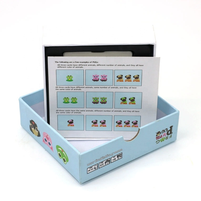 Custom Educational Cards with Lid and Bottom Box for Kids