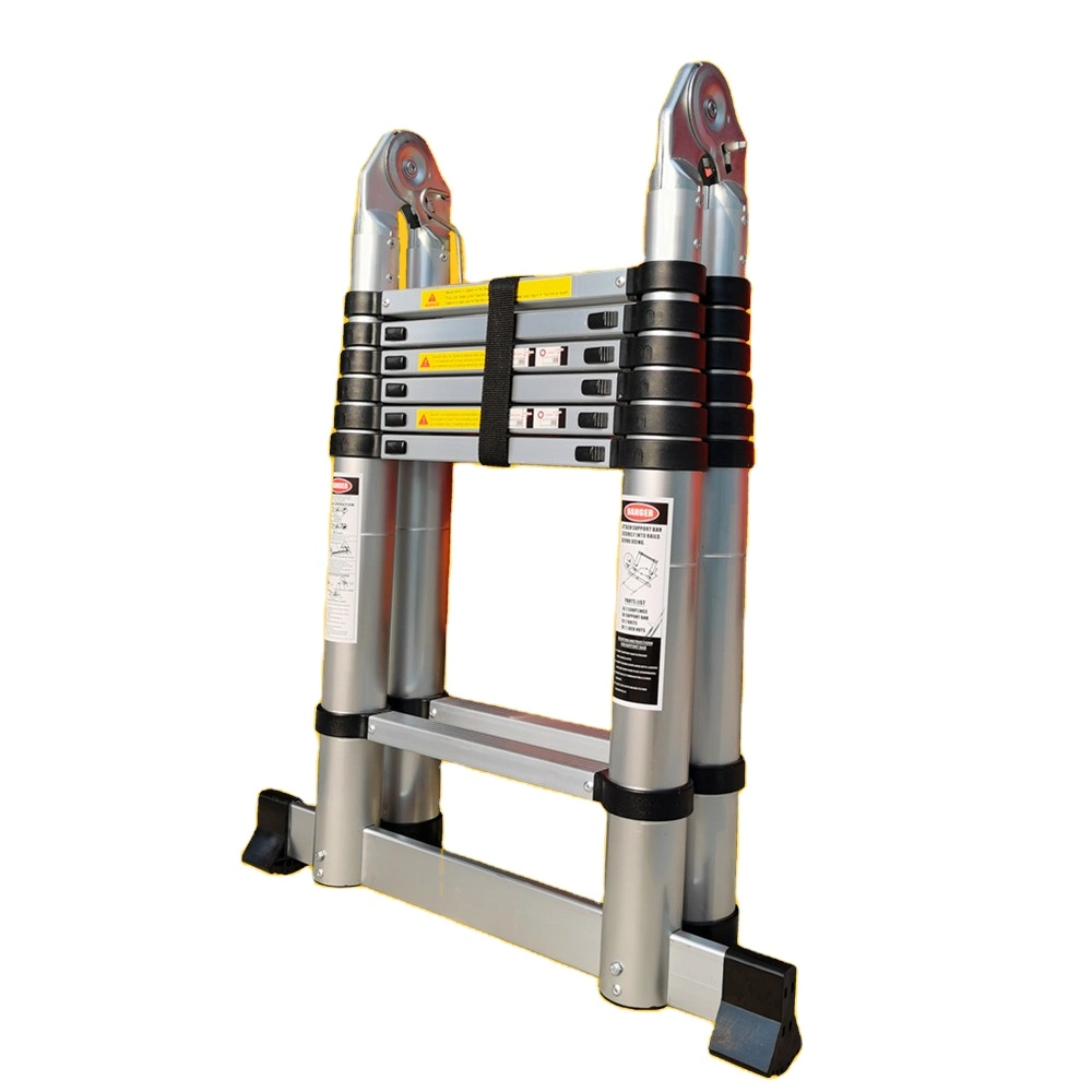 2X5--2X9 Steps Ladder Dual telescopic Ladder With Hinge Convenient to storage and easy to operate