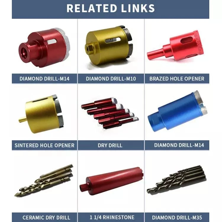 Diamond Core Drill Bits for Granite Stone Porcelain Ceramic Marble Tile Wet Masonry Drilling Tools High Frequency Laser Welded Hole Saw 6-100mm (30/35/40mm etc)