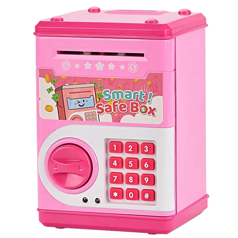 Auto-Scrolling Password Setting Light and Sound Children Save Money Adorable Money Box Electronic Piggy Bank Safe Box