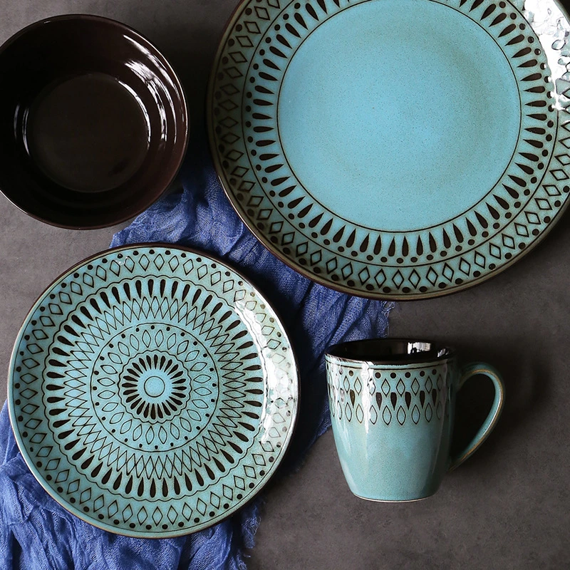 New Design Ceramic Kitchen Dinner Plates Set