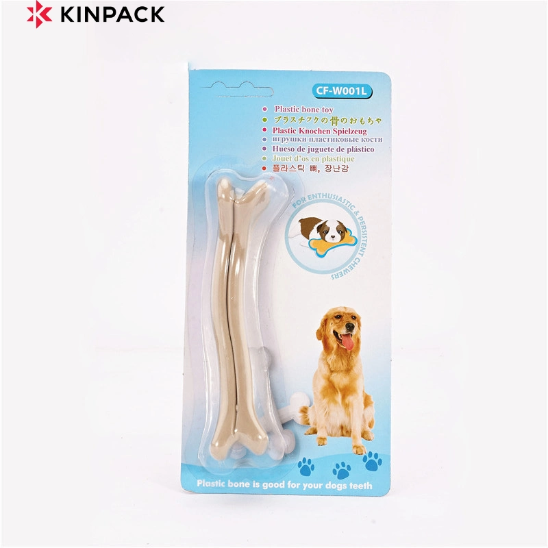 Kinpack Hot Sell Dog Grinding Toys Pet Teeth Cleaning Plastic Bones Pets Toys
