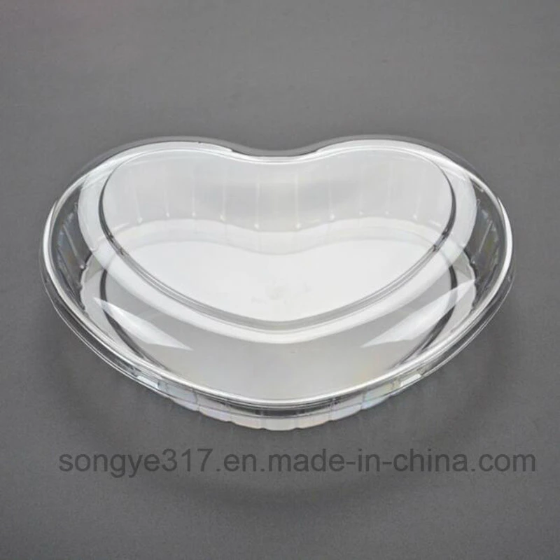 Pet Clear Heart Shape Fruit & Vegetable Plastic Box