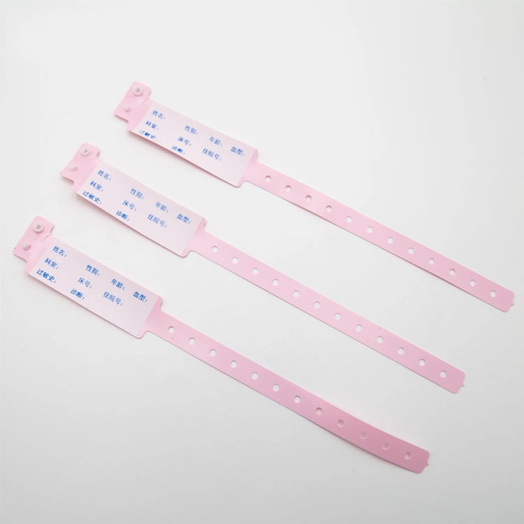 Hospital Disposable Waterproof PVC Soft ID Identification ID Bands