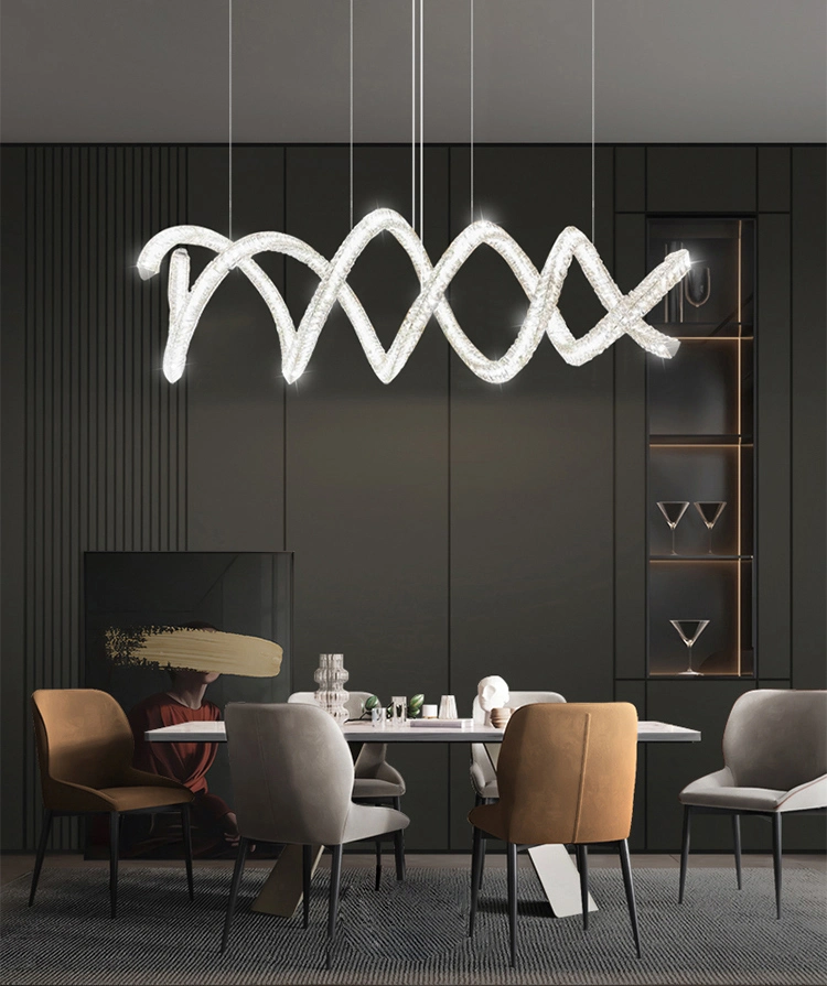 Luxury Crystal Modern Style Pendant Lamp Chandelier Living Room Lamp