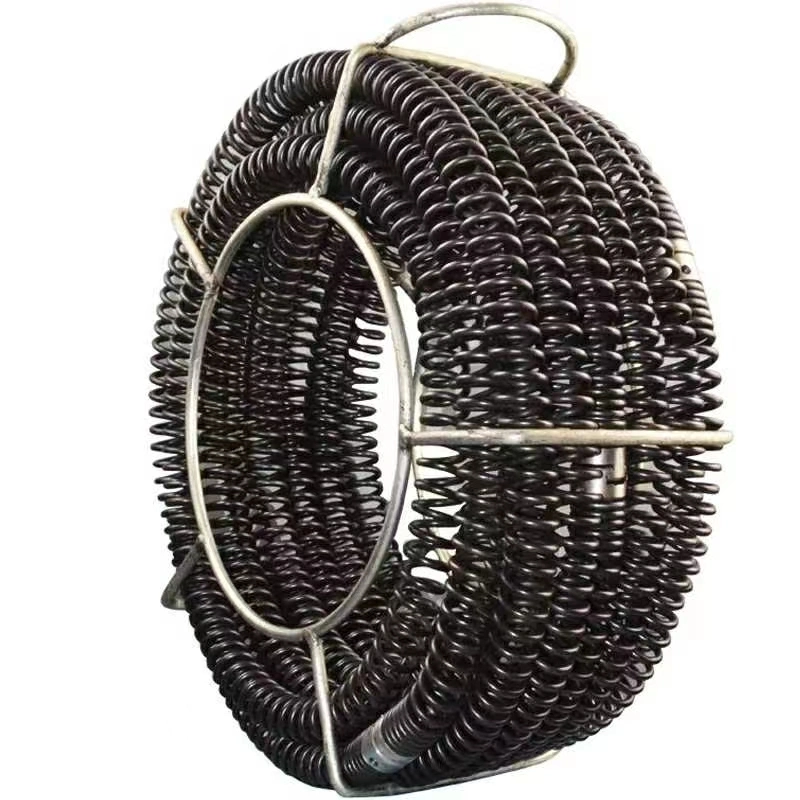 30mm accesorio limpiador de drenaje espiral pieza de Manganeso resorte de acero para Limpiador de tuberías