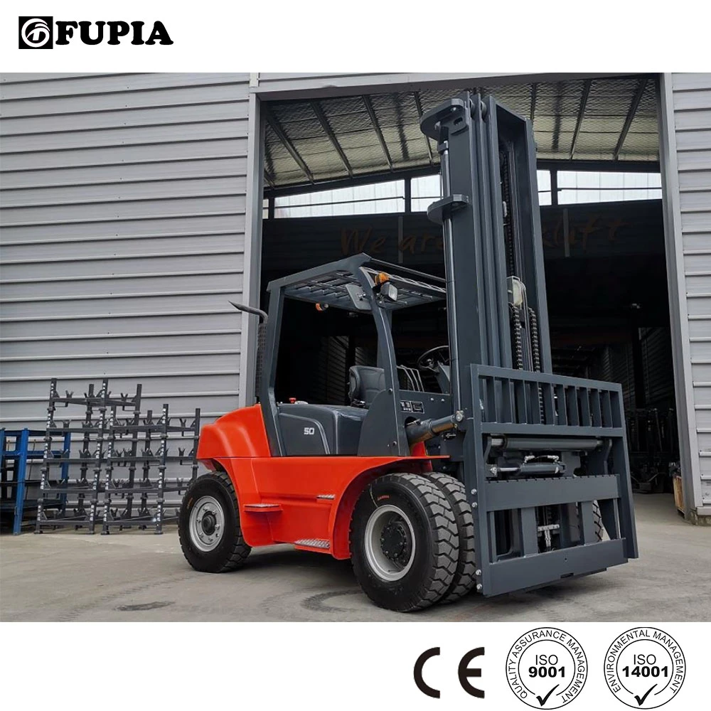 China Diesel Fork Truck CE Approval New Cpcd60 6 Ton Diesel Forklift with 3-5 Meter Lifting Height Mast
