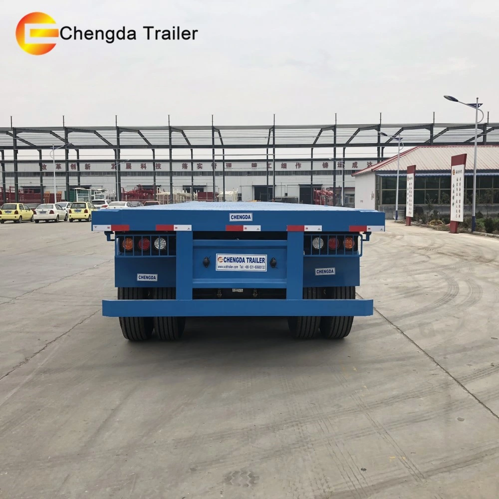 Shandong Chengda 3 Axle Flatbed Gooseneck Trailers for Sale