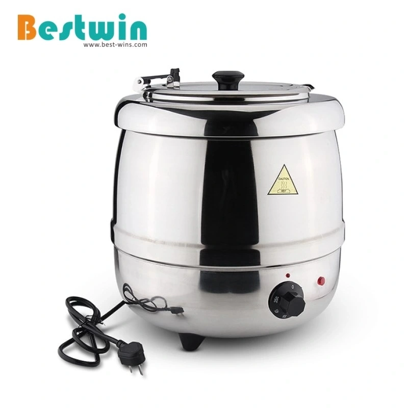 Commercial Buffet Catering Equipment Stainless Steel Soup Warmer Electric Buffet Soup Pot