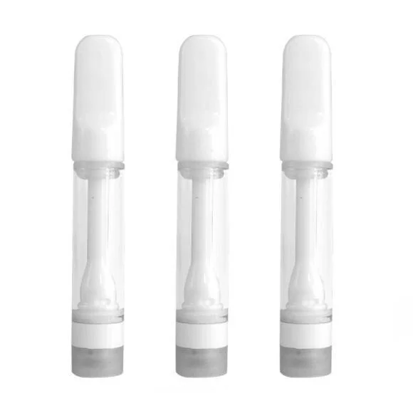 High quality/High cost performance  Full Ceramic Coil 510 Thread Vaporizers White 0.5ml 0.8ml 1ml Cartridges No Lead Free Heavy Metal Empty Atomizer