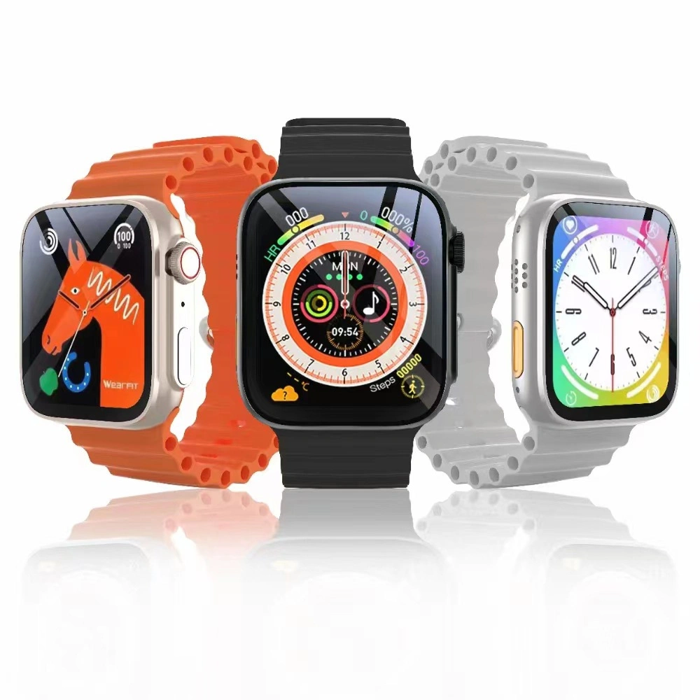 W800 Ultra pulgadas Hombres Mujeres BLE llamada Fitness Deporte Smartwatch