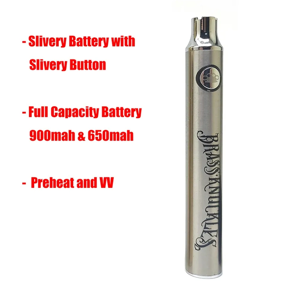 Meistverkaufte Messing Knöchel BK Verdampfer 900mAh 650mAh 510 Gewinde Gold Holz Silber Verstellen Volt E-Zigarette Vape Pen für 510 Patrone