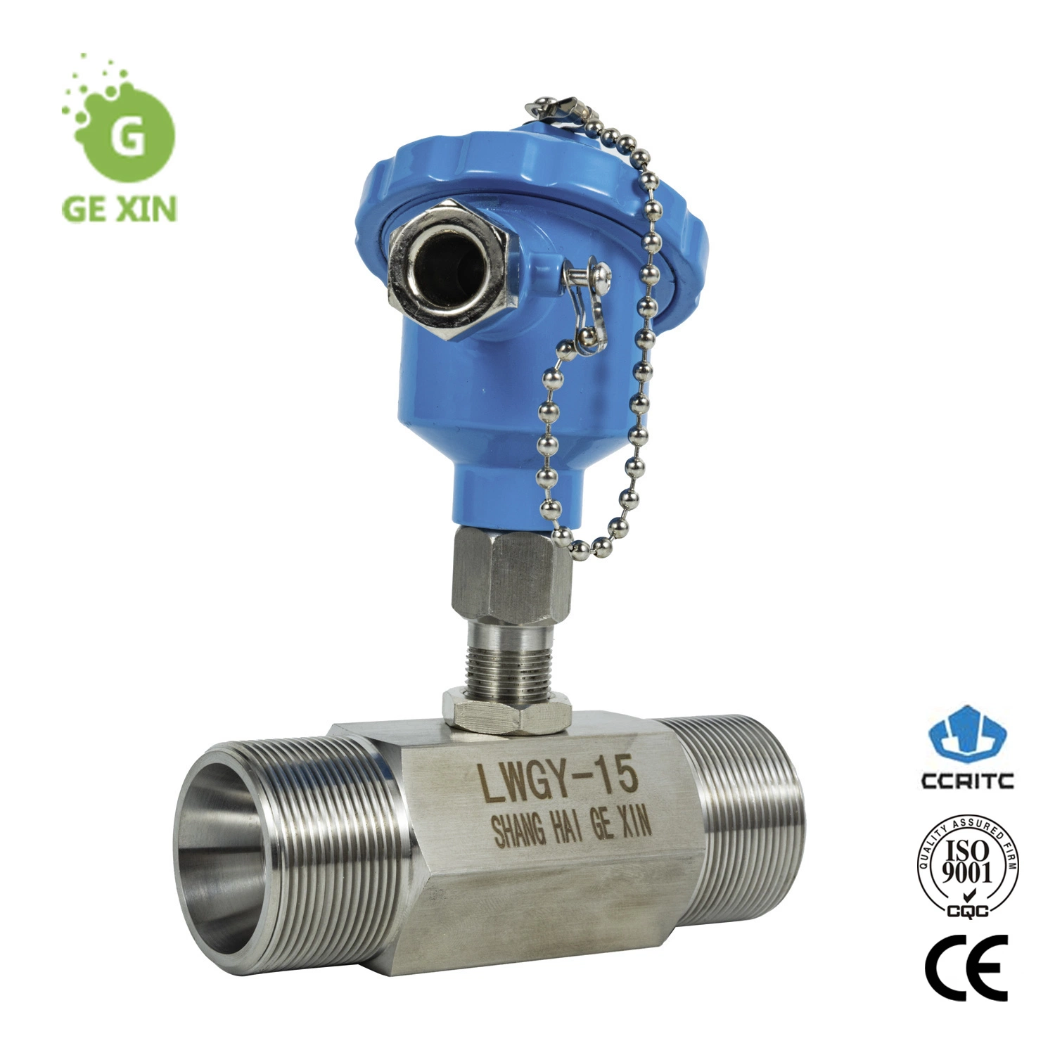 DN10 4-20mA Water Output High Pressure Connection Turbine Flow Meter (مقياس التدفق التوربيني) لخرج الماء بقدرة 4-20