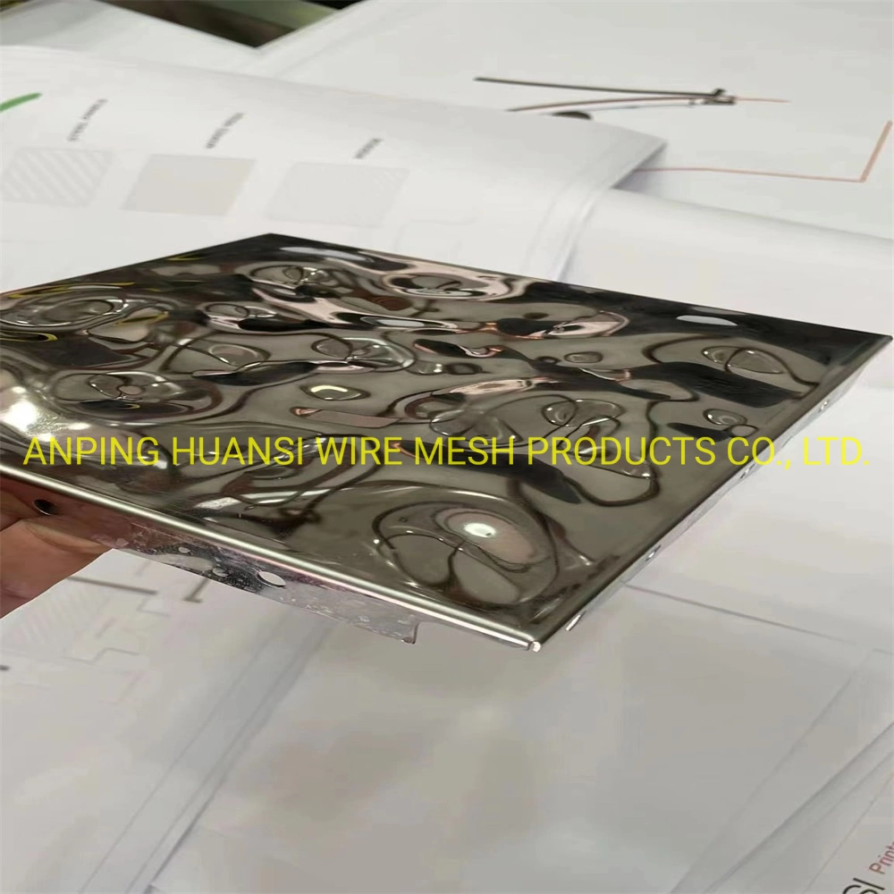 Customize Medium Wave Water Ripple Stainless Steel Sheet Plates