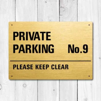 Stainless Steel Parking Signage Parking and Traffic Signs for Airport Hotel