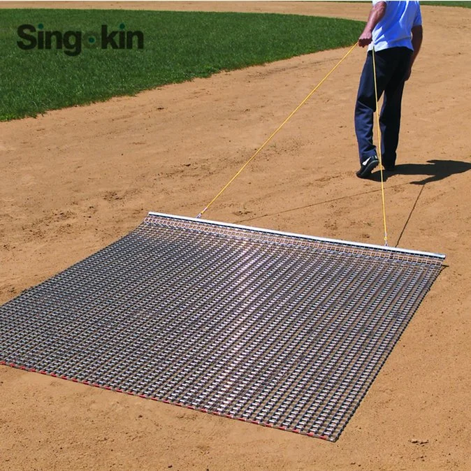 4X6FT Heavy Duty Drag Mats Excellent Tool for Evenly Spreading Soil and Sand 3X5FT Metal Flexible Drag Mat