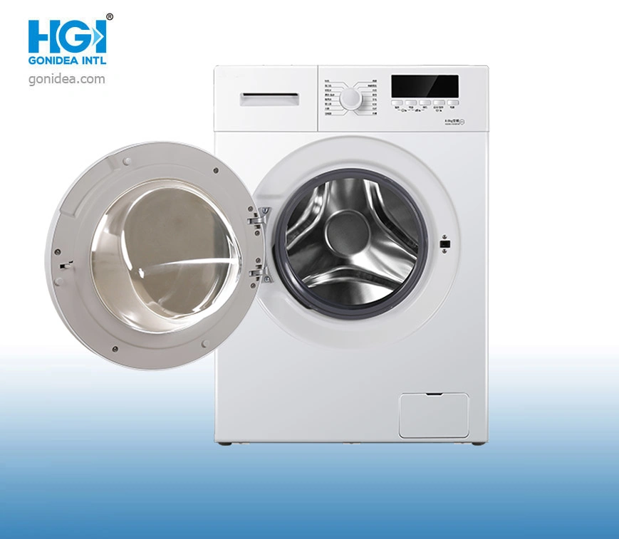 7kg with LED Display Black Door Front Loading Laundry Washing Machine