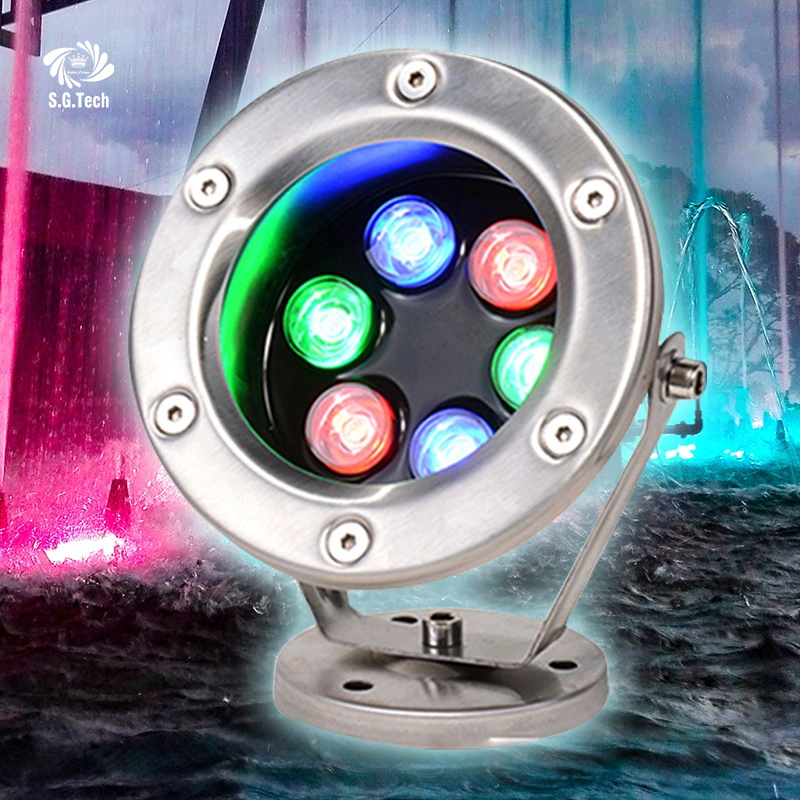 Manufacturer Supply Underwater Waterproof IP68 Fountain Lamp RGB with Standard Fountain Light