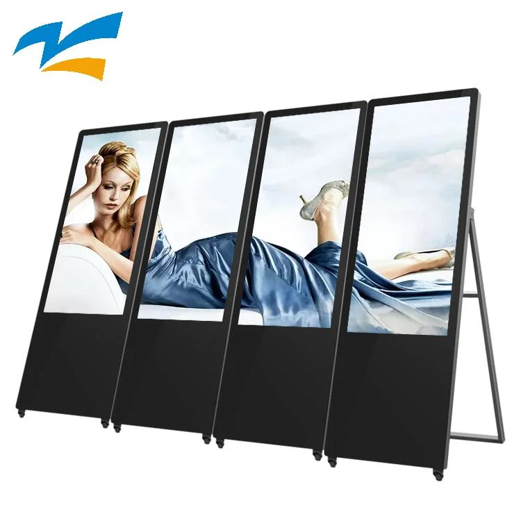 Digital Signage Display Stands Collapsible Floor Standing Digital Poster Advertising Player 4K HD Digital Signage and Display