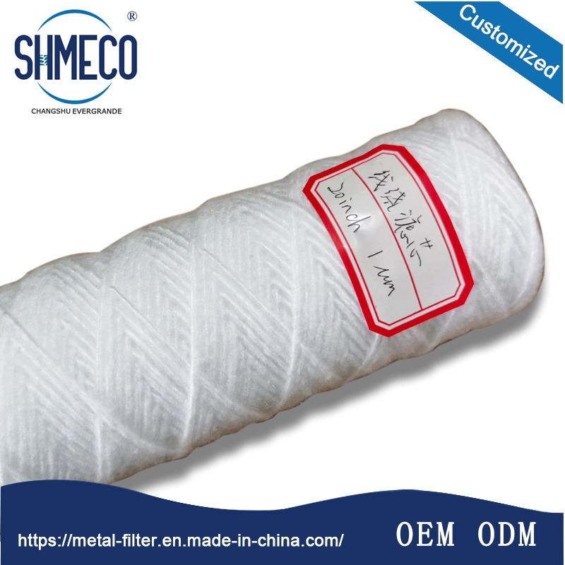 30&prime; &prime; PP Yarn Sting Wound Filter Cartridges Particle Removal Ratings From 1-100um for Desalination Prefiltration