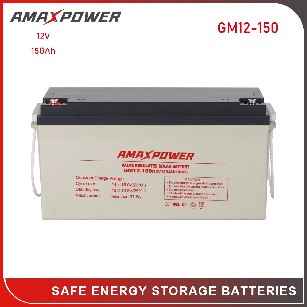 Amaxpower 12V 100ah/200ah/250ah Long Life VRLA AGM Storage Battery for Solar Panel/Car/UPS/Lighting/House/Cleaning-Machine/Pack/Electric-Vehicle/Bike/Scooter