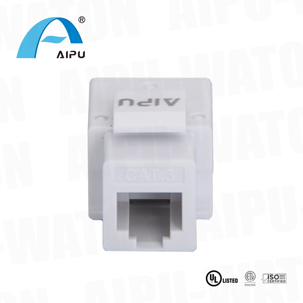 Cat. 3 de telecomunicaciones Cable LAN Keystone Jack RJ11