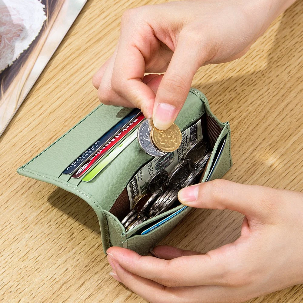 Männer und Frauen große Kapazität Luxus gewachste echtem Leder Clutch Geldbörse Multi Card Organizer