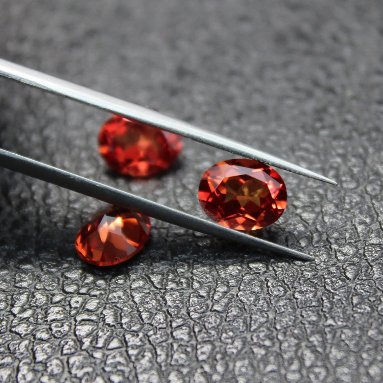 Wholesale/Supplier Loose Oval Cut Garnet Cubic Zirconia CZ Gemstones