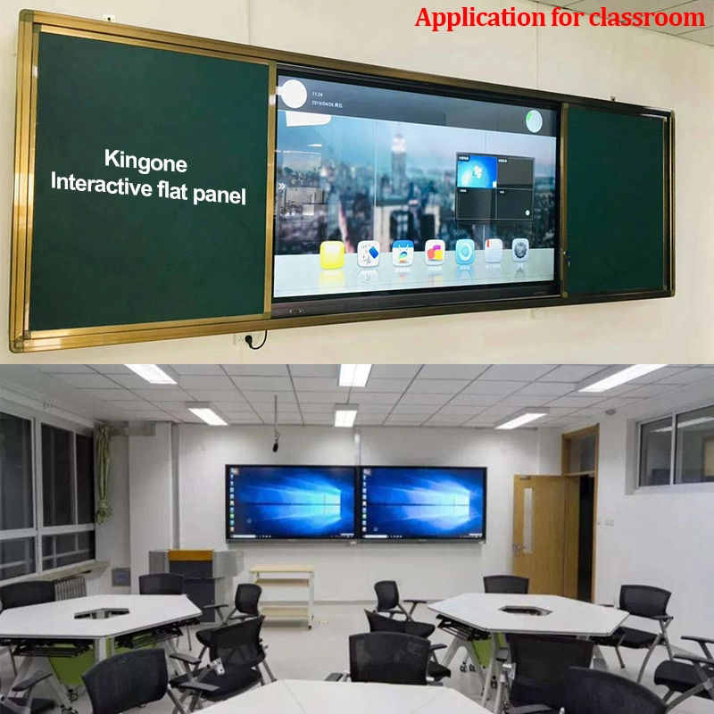 Interactive Screen White Board 55 Inch Multi Touch Smart Flat Online Electric Teaching Whiteboard