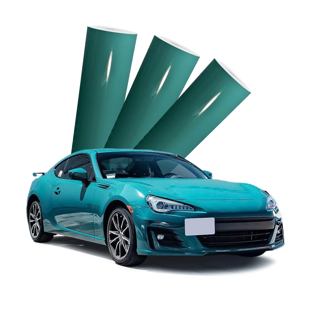 Beikaer Factory Pet PVC Material British Racing Green Car Wrapping Sticker