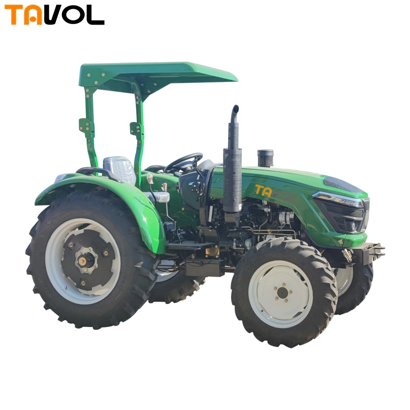 Canopy Type 4X4 Farm Wheel Tractors 45HP 55HP Diesel Engine Power